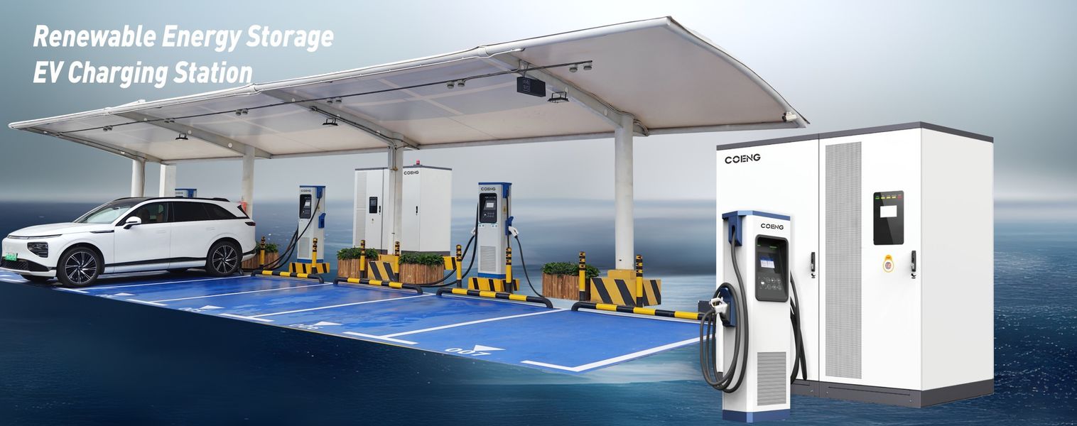 Trạm sạc xe điện lưu trữ năng lượng tái tạo