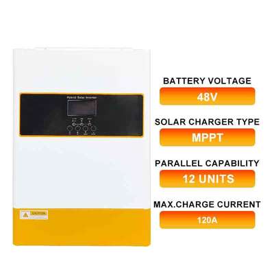Off Grid Single Phase MPPT 6.2kw 48V Hybrid Solar Inverter Pure Sine Wave Reliable Operation